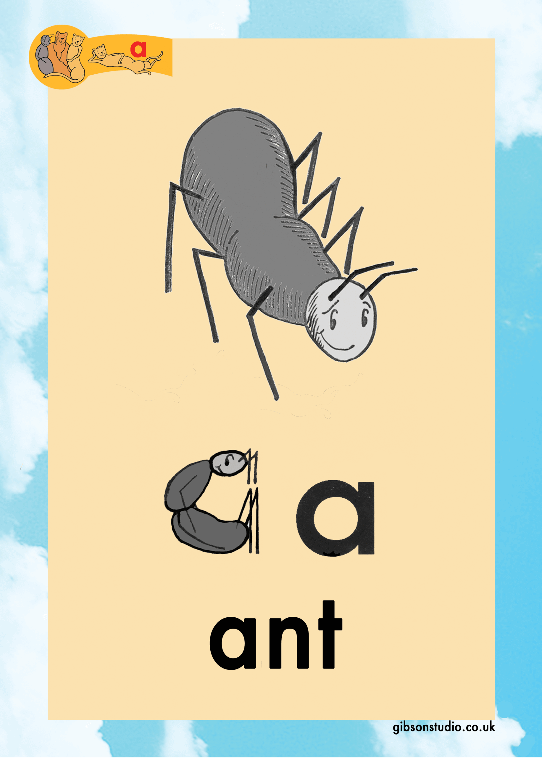 The picture changes to a letter. The first letter of the pictures phonetic word.