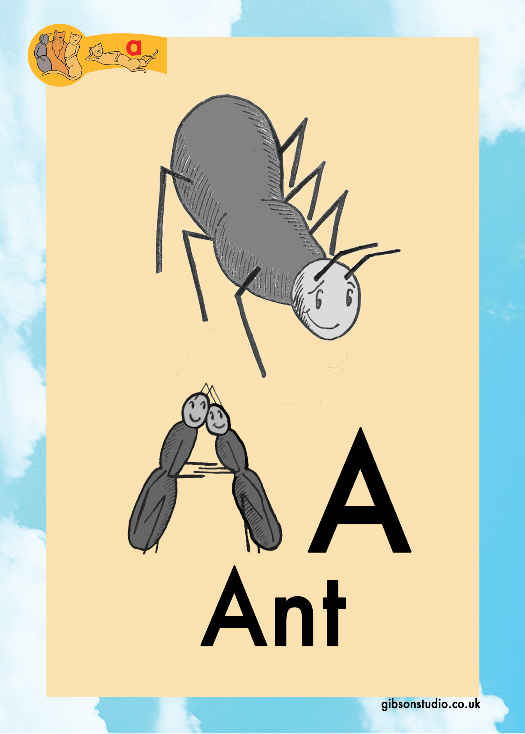 The picture changes to a letter. The first letter of the pictures phonetic word.