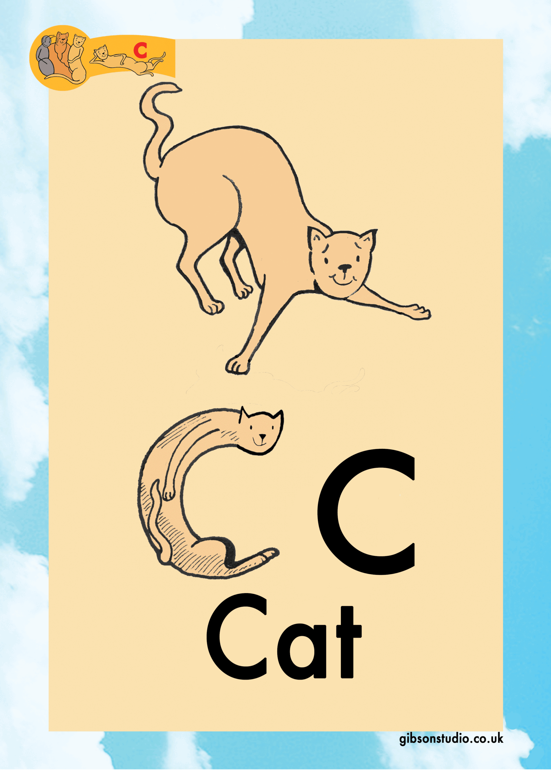 The picture changes to a letter. The first letter of the pictures phonetic word.