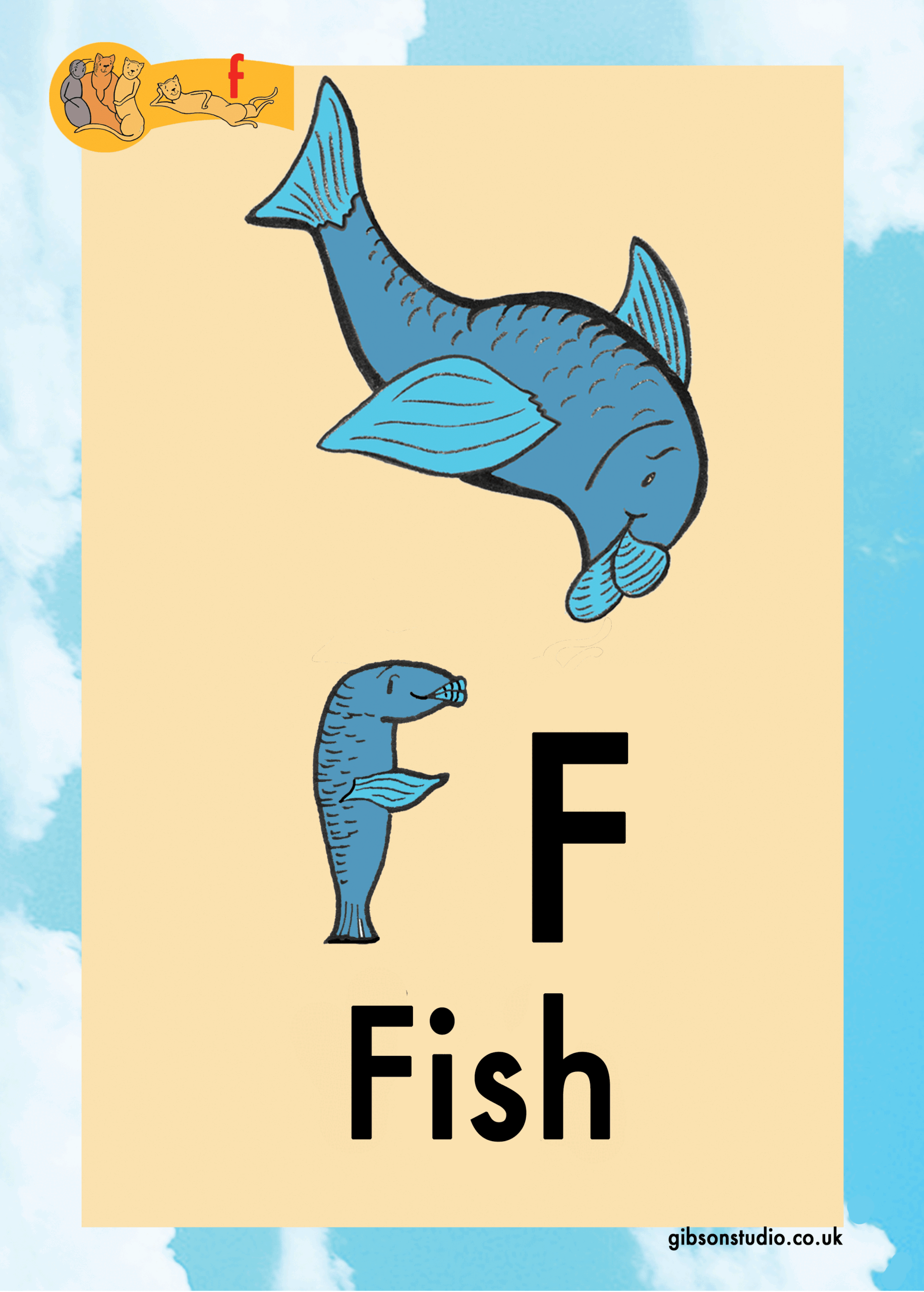 The picture changes to a letter. The first letter of the pictures phonetic word.