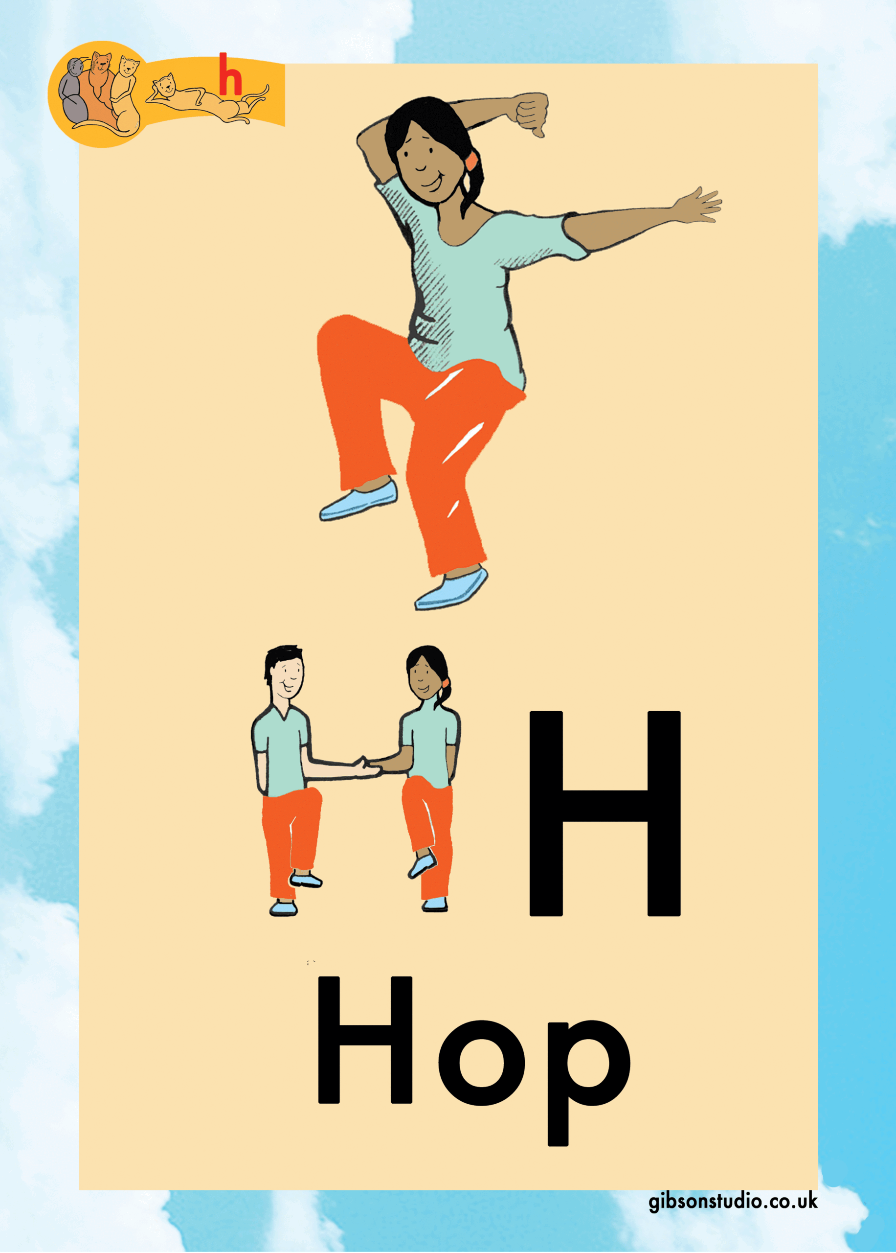 The picture changes to a letter. The first letter of the pictures phonetic word.