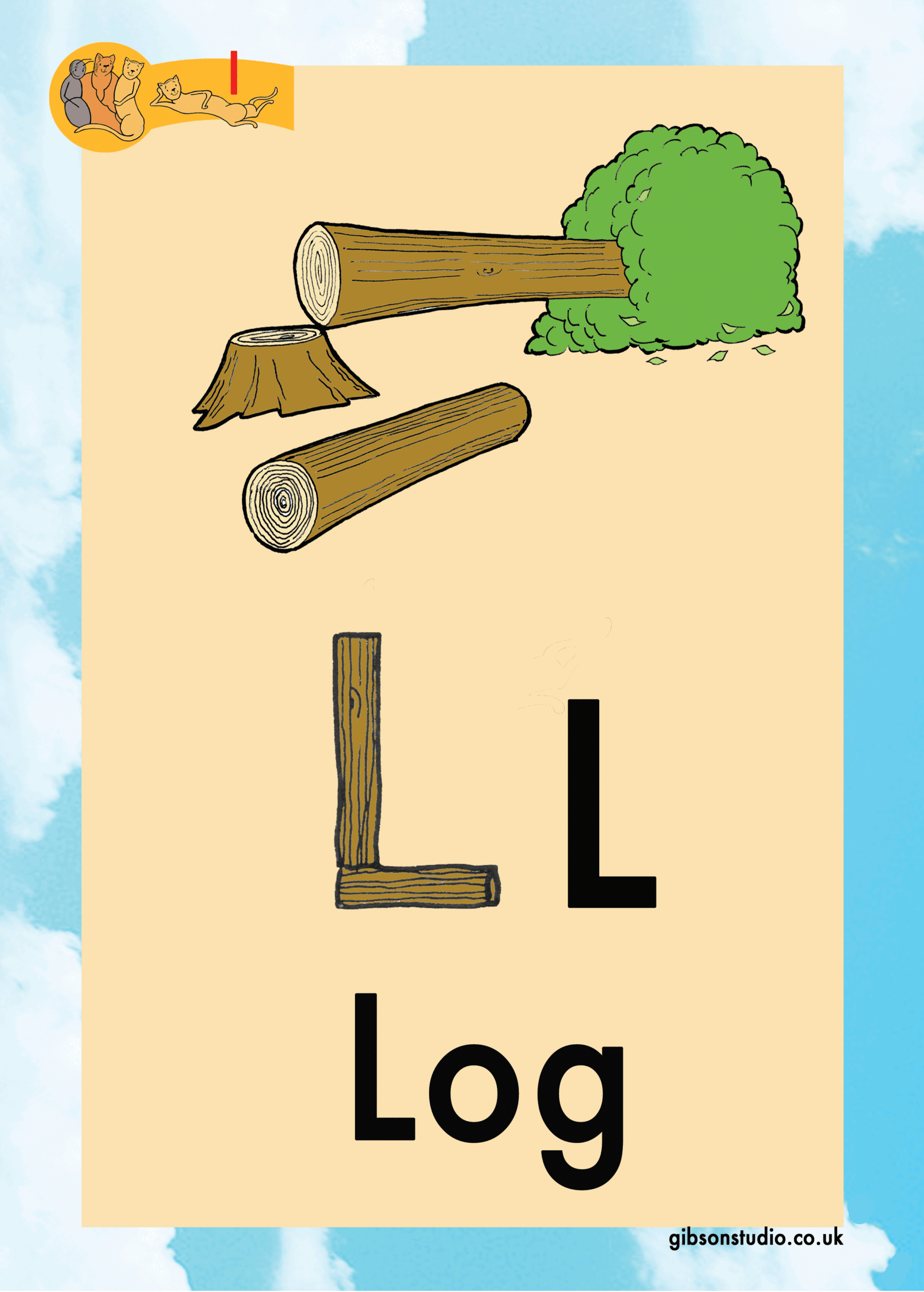The picture changes to a letter. The first letter of the pictures phonetic word.