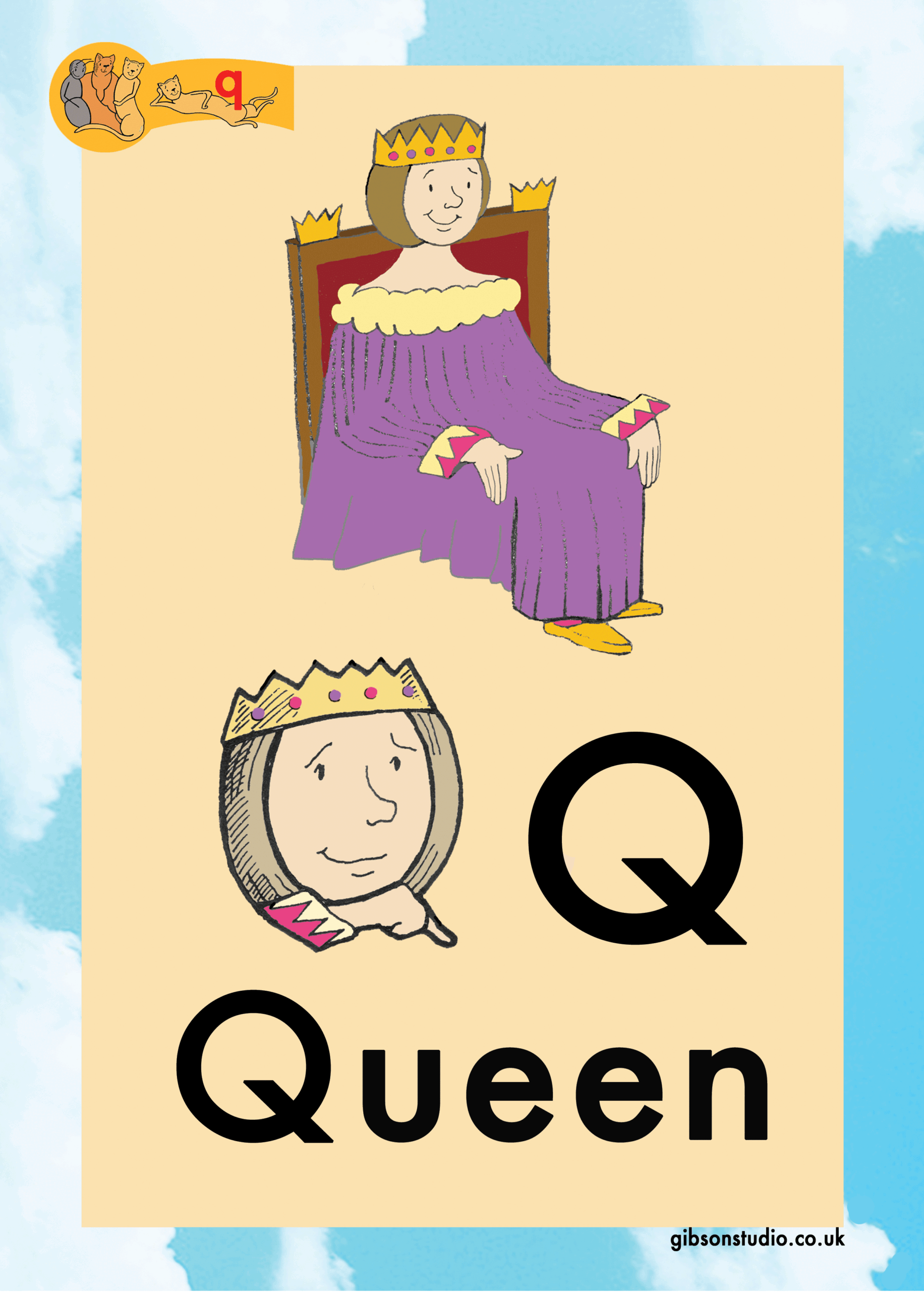 The picture changes to a letter. The first letter of the pictures phonetic word.