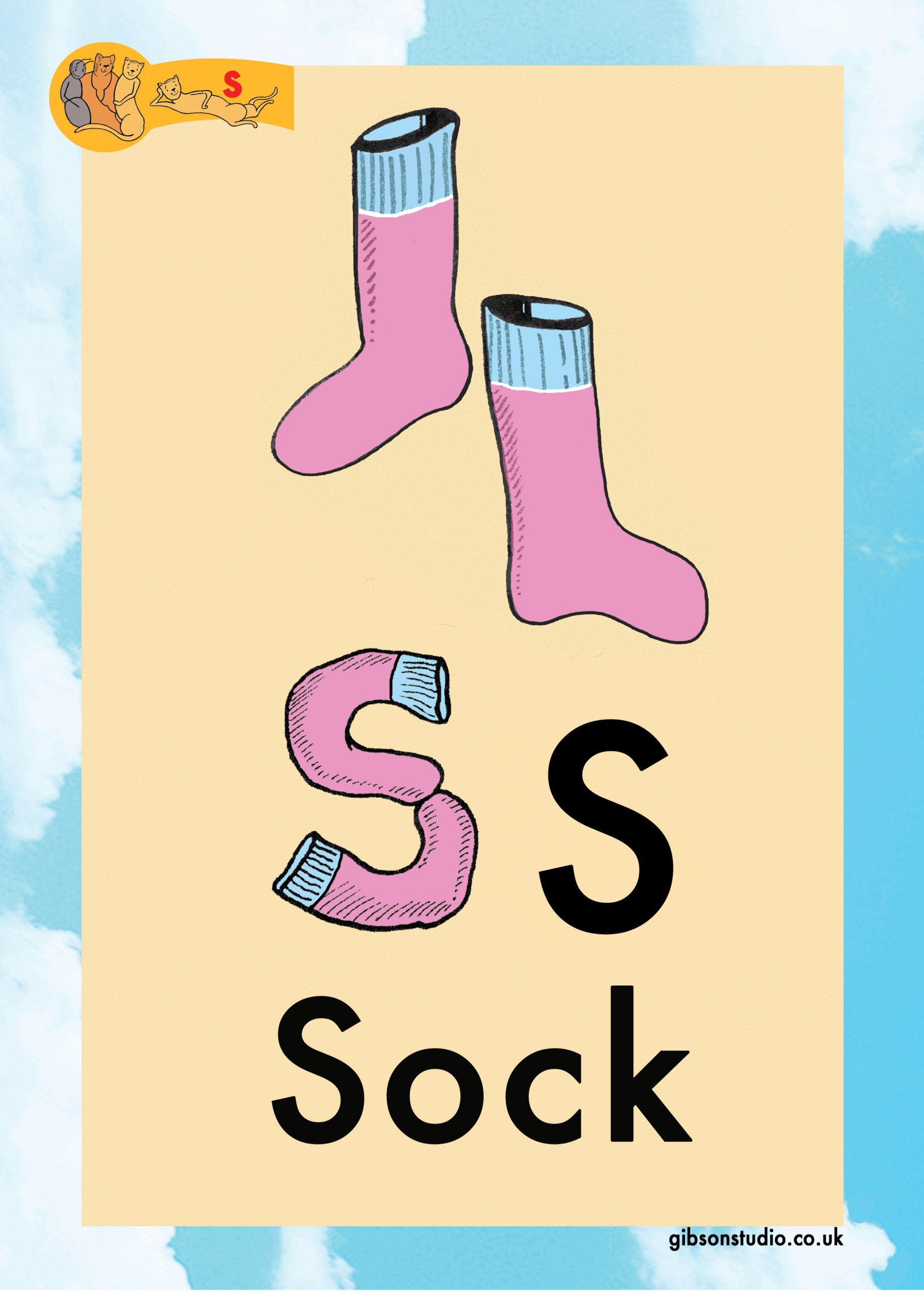 The picture changes to a letter. The first letter of the pictures phonetic word.