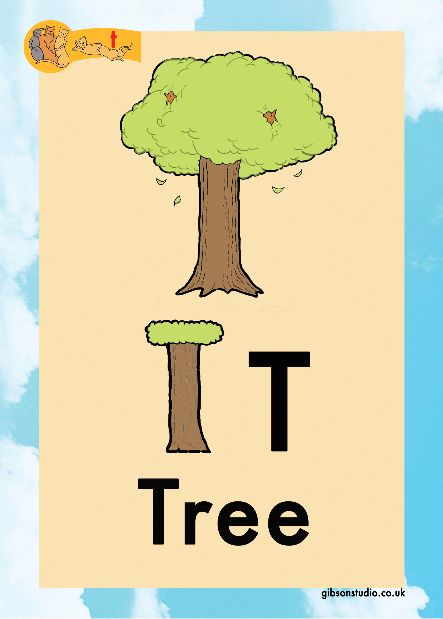 The picture changes to a letter. The first letter of the pictures phonetic word.
