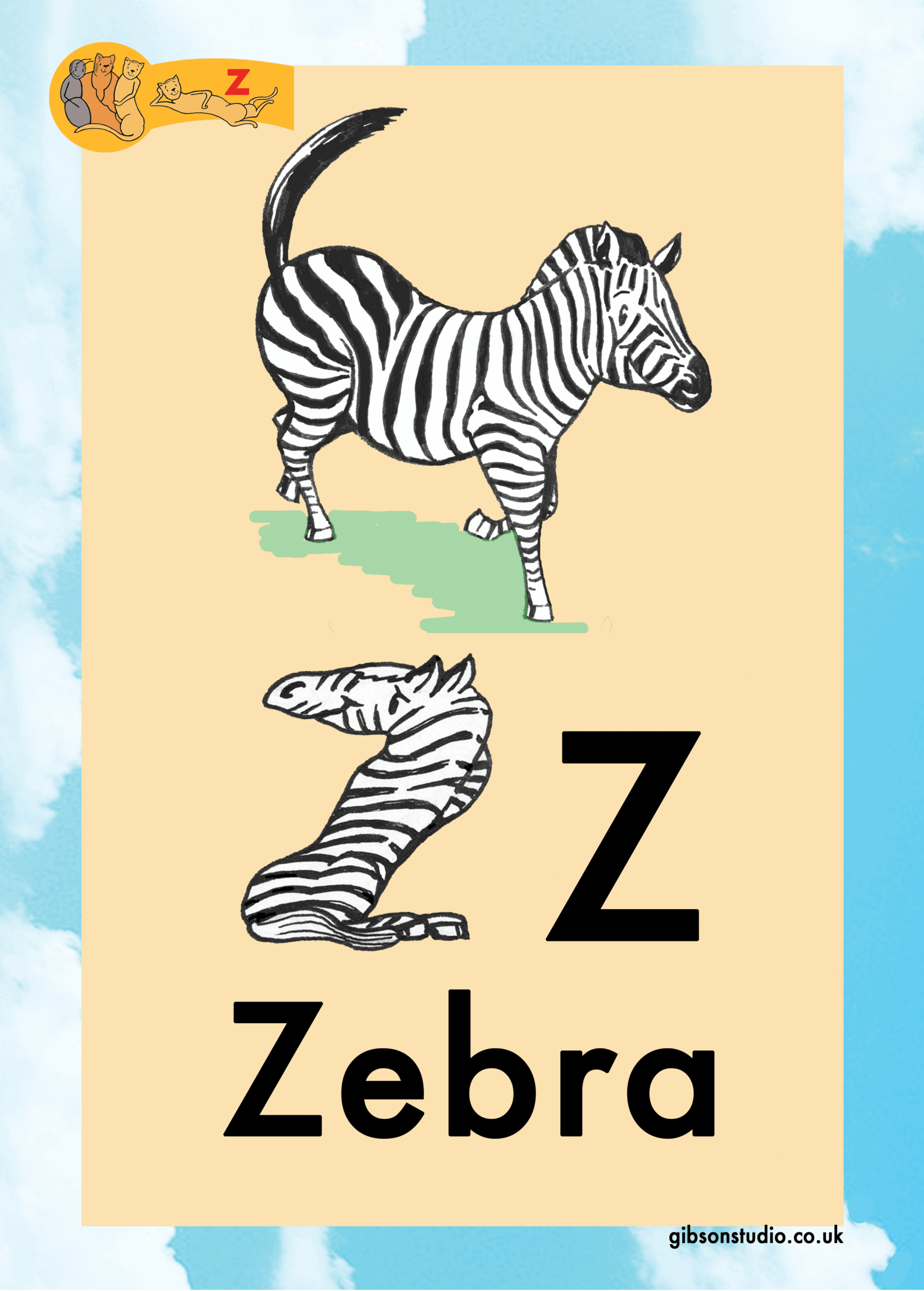 The picture changes to a letter. The first letter of the pictures phonetic word.