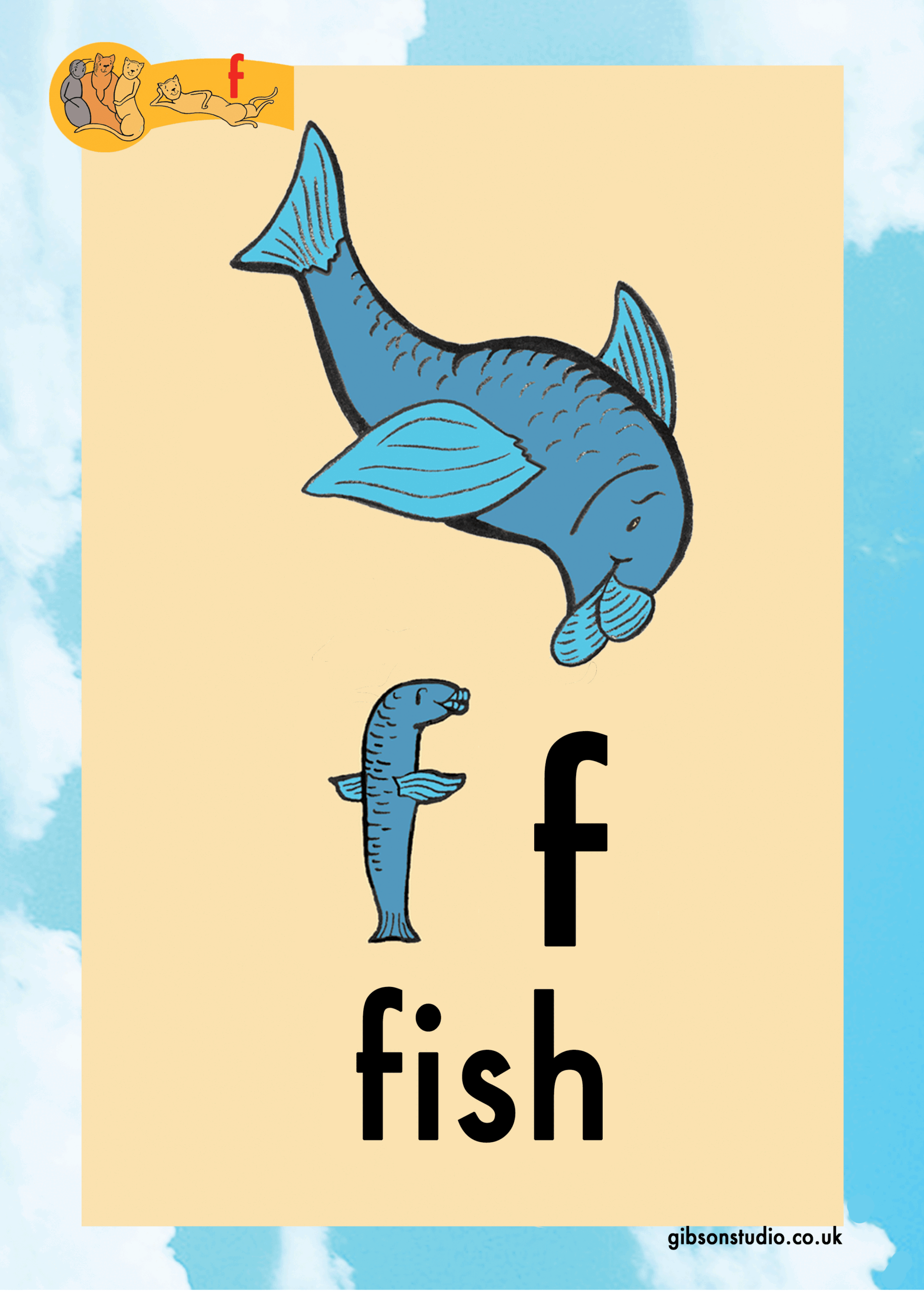 The picture changes to a letter. The first letter of the pictures phonetic word.