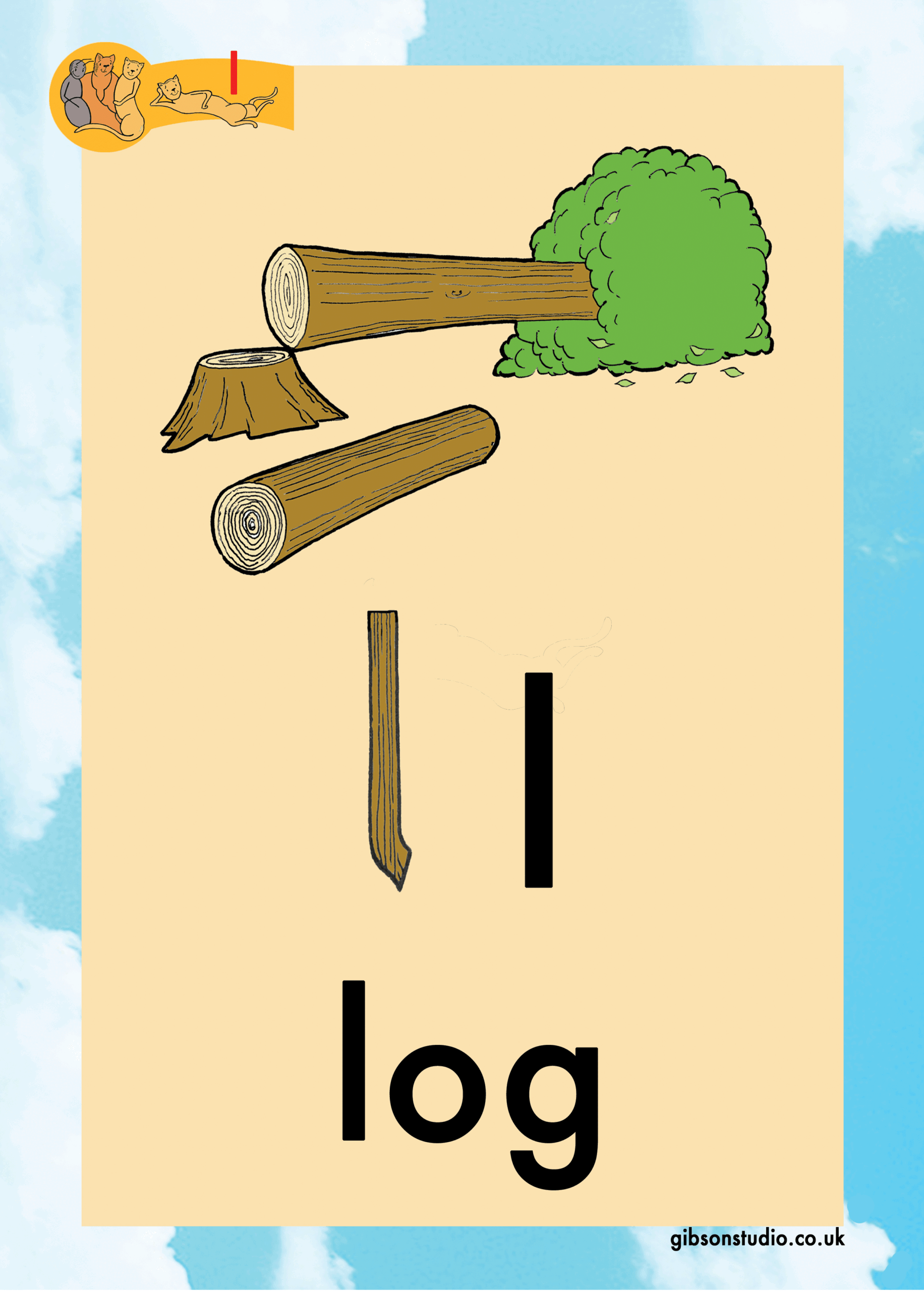 The picture changes to a letter. The first letter of the pictures phonetic word.