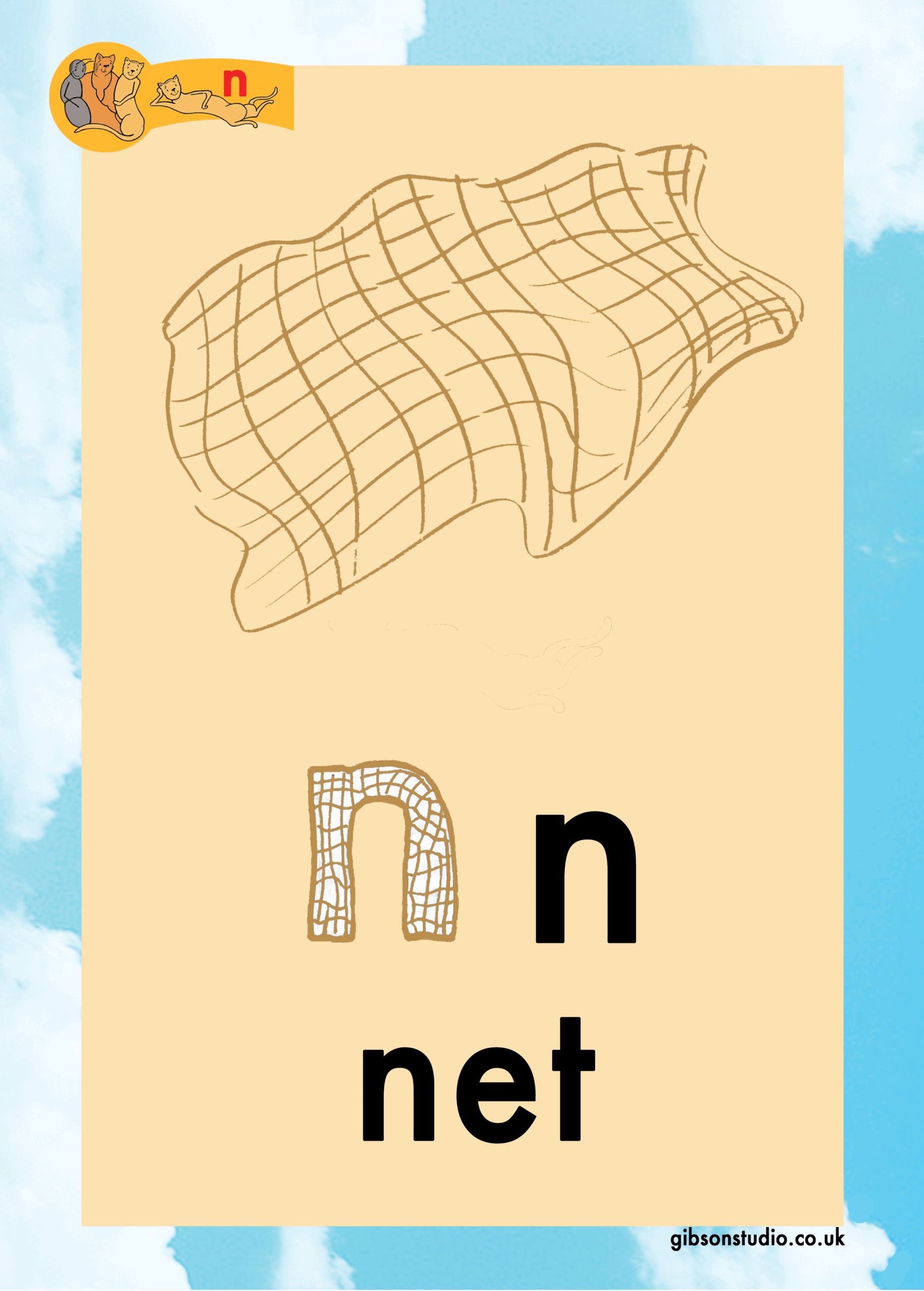 The picture changes to a letter. The first letter of the pictures phonetic word.