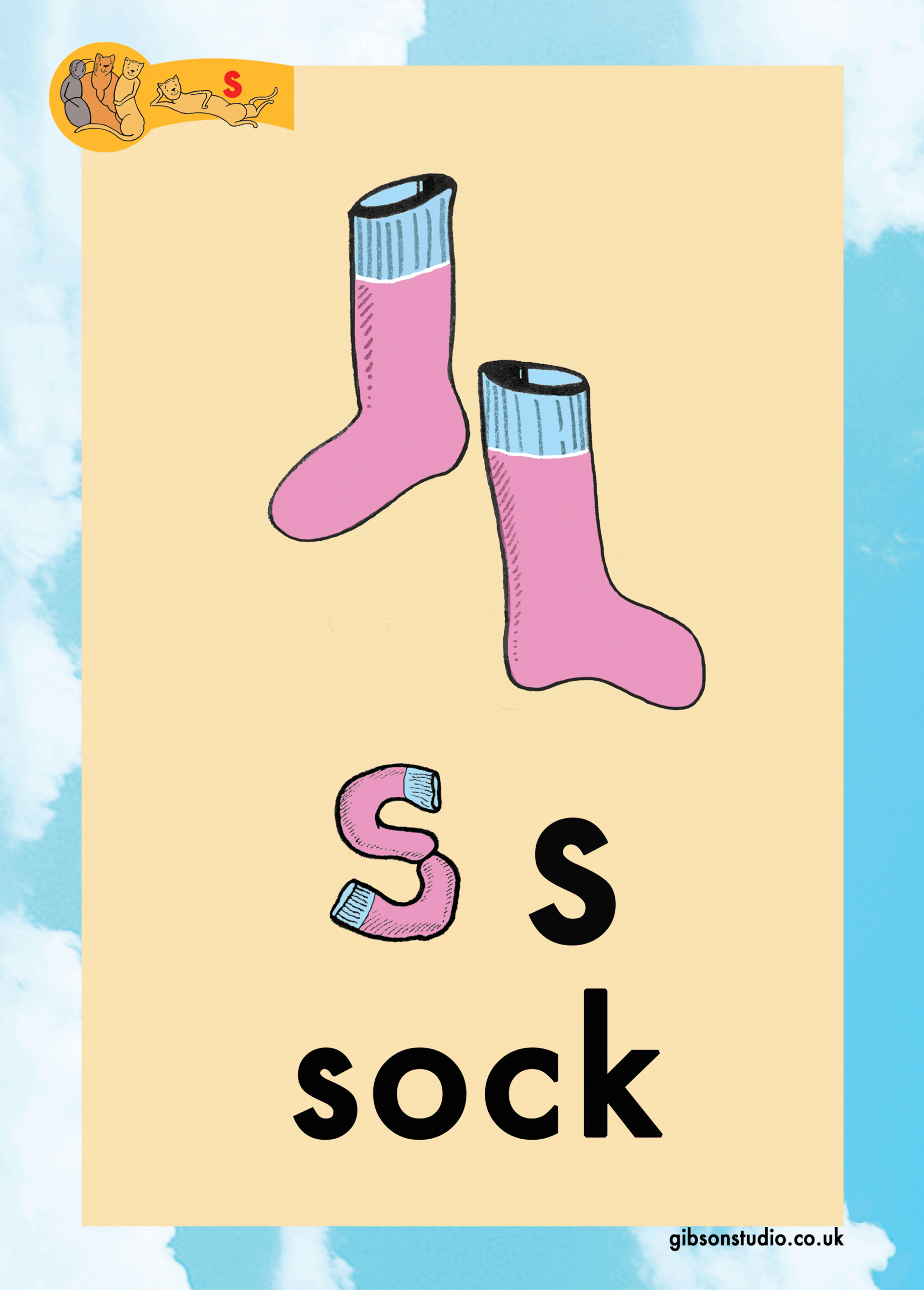 The picture changes to a letter. The first letter of the pictures phonetic word.