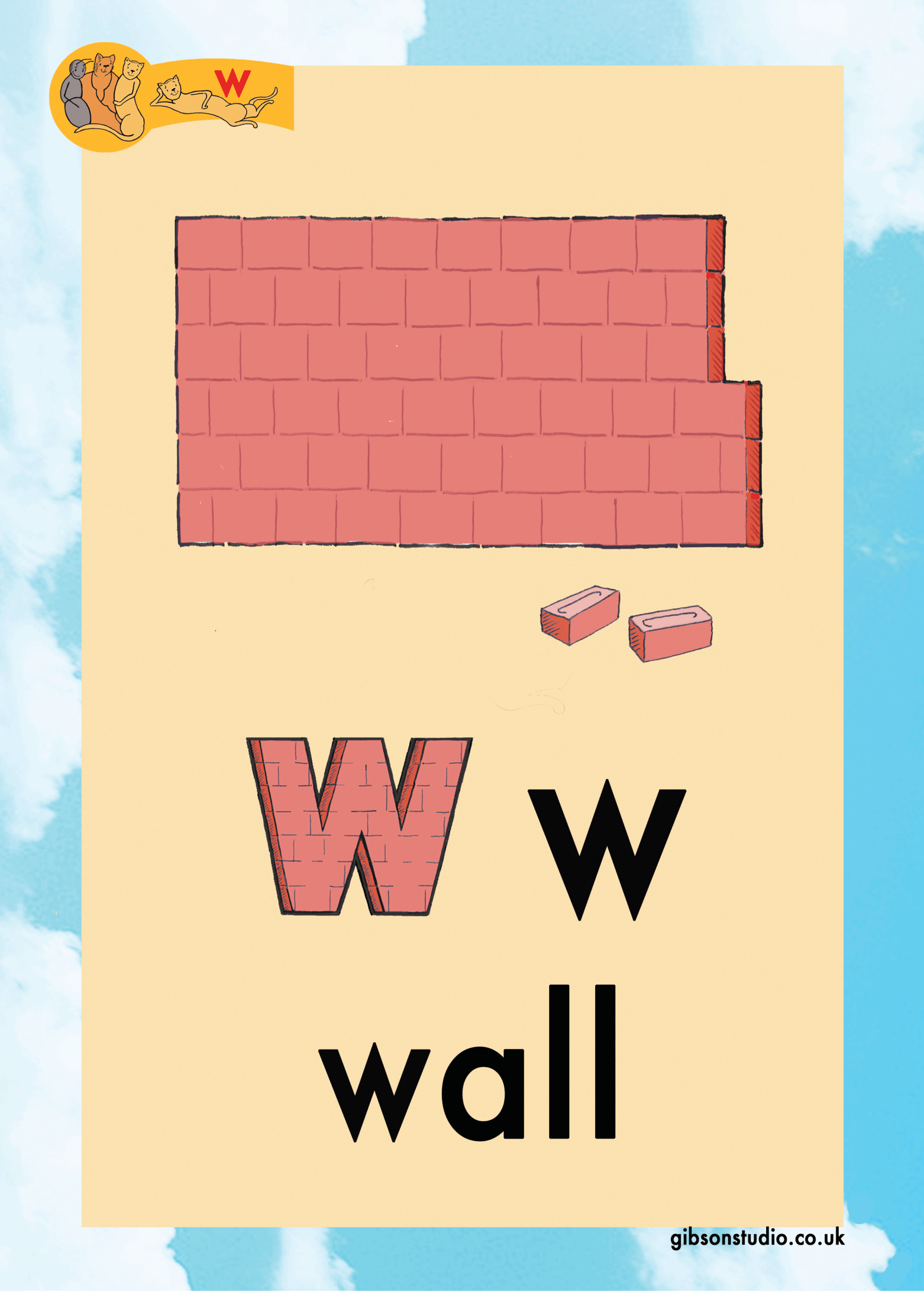 The picture changes to a letter. The first letter of the pictures phonetic word.