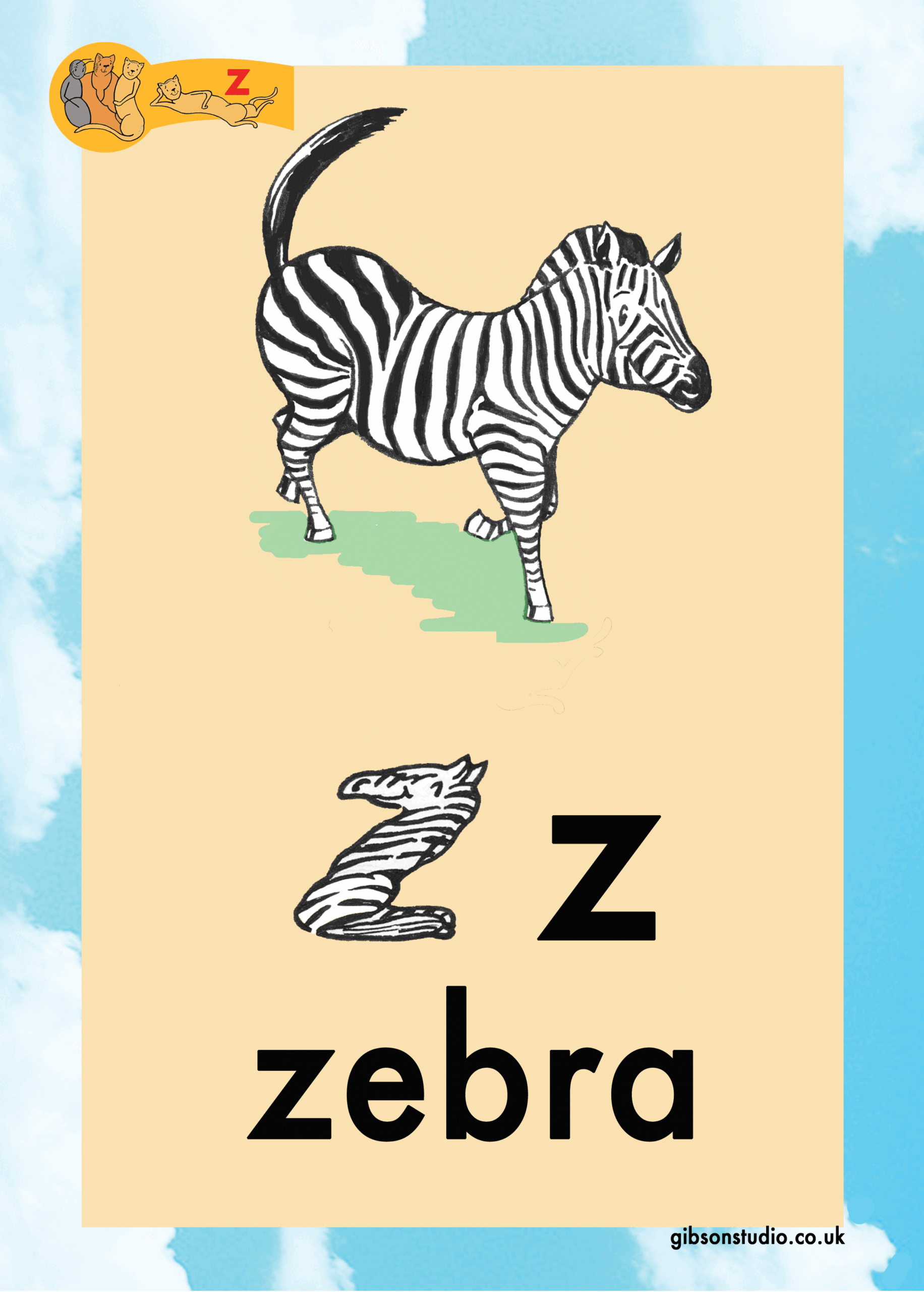 The picture changes to a letter. The first letter of the pictures phonetic word.